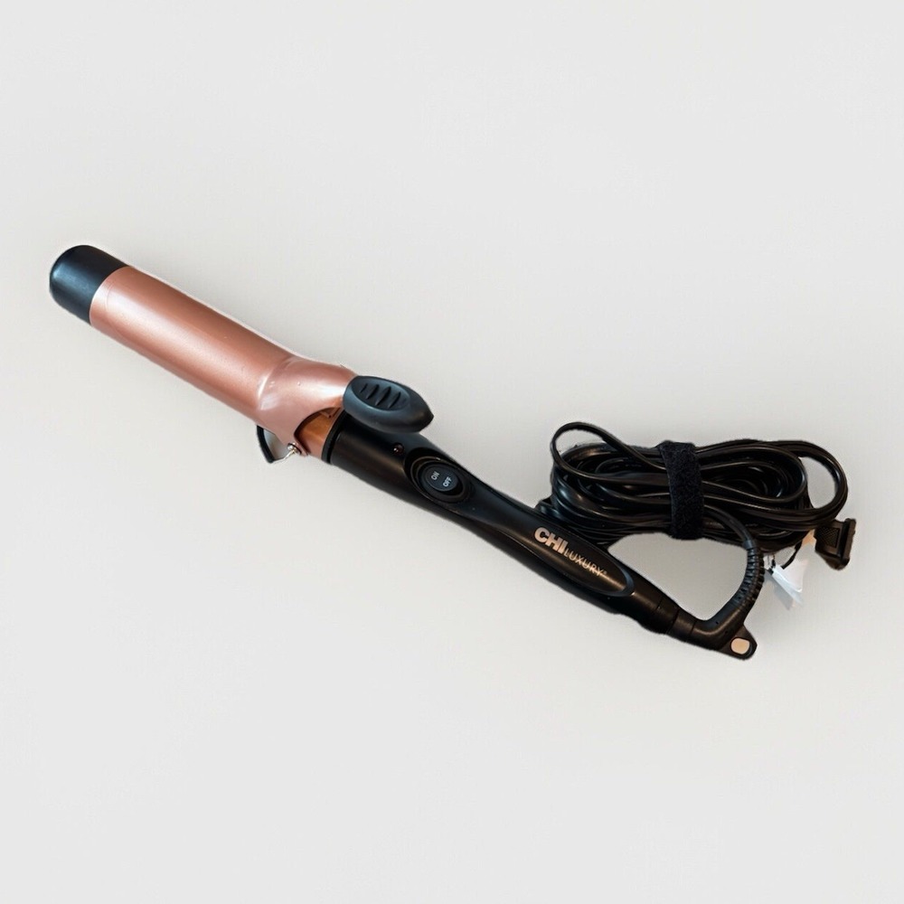1" Rose Gold Curling Iron with Black Handle